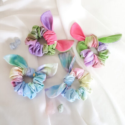 Scrunchie Piuka Stella Tie-Dye Colorido Candy Colors