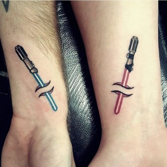 🥇+100 Tatuagens para【Casais Pequenos】e Significados 🖤