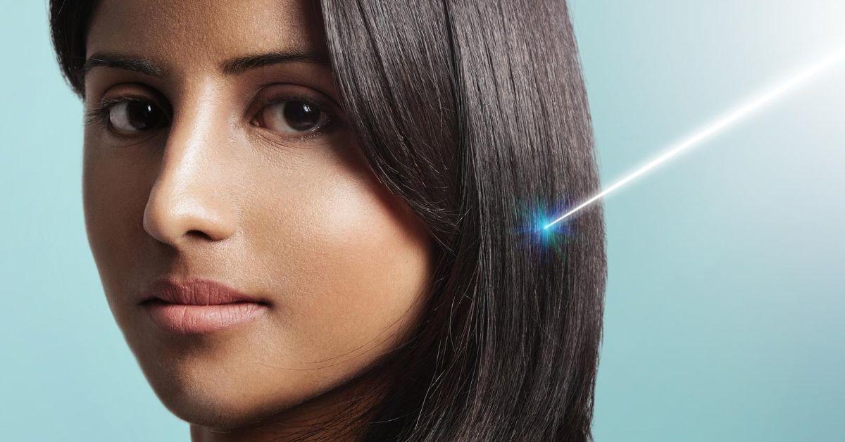 Benefícios do laser azul no cabelo